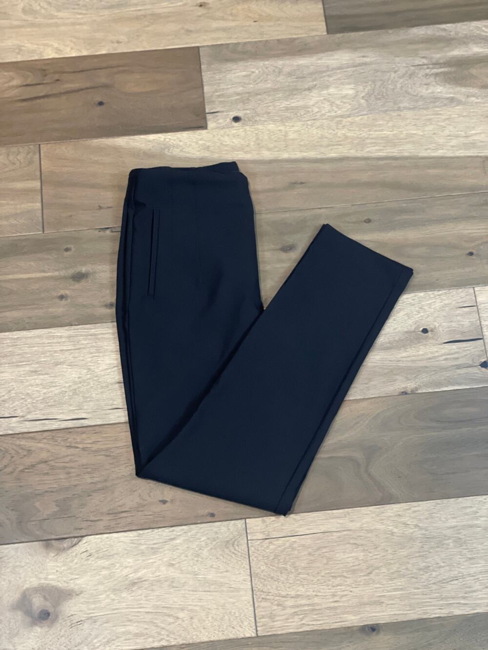 Rachel Zoe Black Tapered High-Rise Stretch Pants Size 10